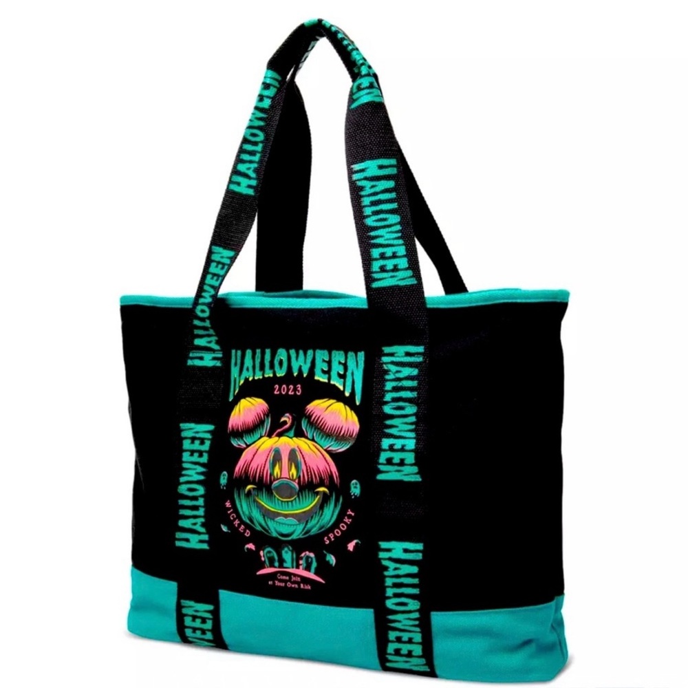 NEW Disney Mickey Mouse Halloween Glow-in-the-Dark Tote Bag